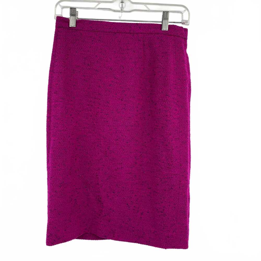 Escada Pink Wool/Nylon Tweed Pencil Skirt | Women’s Size 4